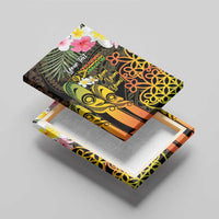 Personalised Vanuatu Independence Day Canvas Wall Art Carving Drum Sand Drawing Turtle