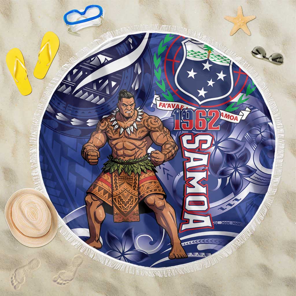 Samoa Independence Day Beach Blanket 1962 Proud Samoan Warrior
