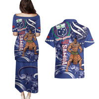 Samoa Independence Day Couples Matching Puletasi and Hawaiian Shirt 1962 Proud Samoan Warrior LT14 - Polynesian Pride
