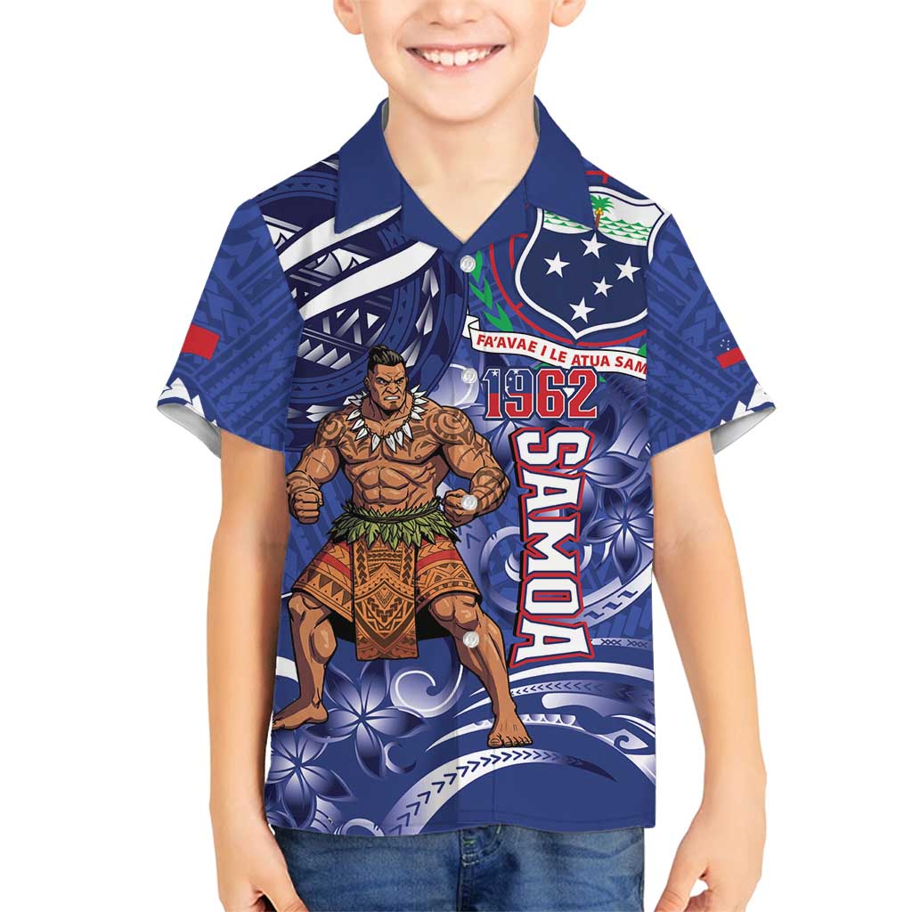 Samoa Independence Day Family Matching Summer Maxi Dress and Hawaiian Shirt 1962 Proud Samoan Warrior