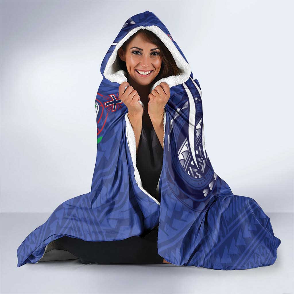Samoa Independence Day Hooded Blanket 1962 Proud Samoan Warrior