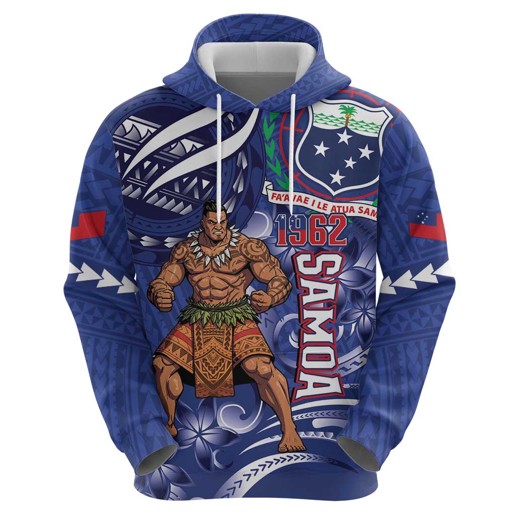 Samoa Independence Day Hoodie 1962 Proud Samoan Warrior