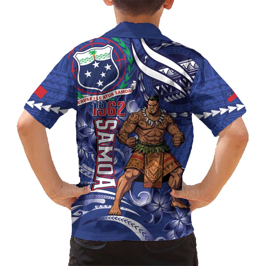 Samoa Independence Day Kid Hawaiian Shirt 1962 Proud Samoan Warrior LT14 - Polynesian Pride