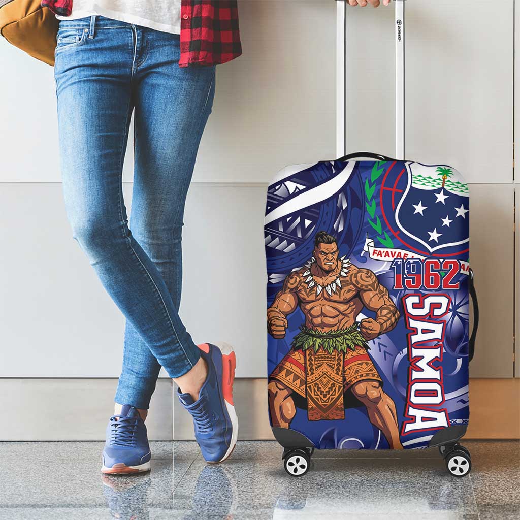 Samoa Independence Day Luggage Cover 1962 Proud Samoan Warrior