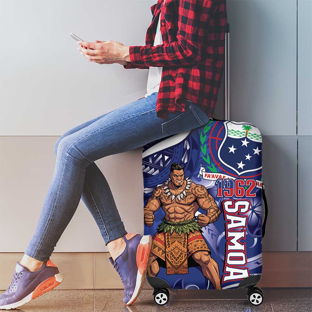 Samoa Independence Day Luggage Cover 1962 Proud Samoan Warrior