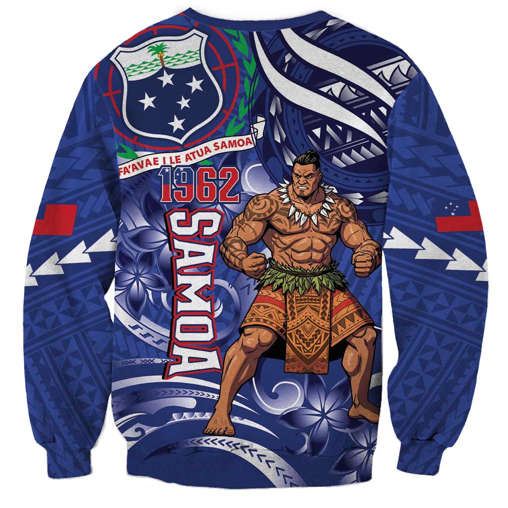 Samoa Independence Day Sweatshirt 1962 Proud Samoan Warrior