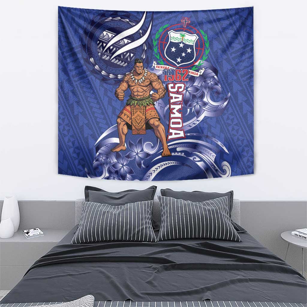 Samoa Independence Day Tapestry 1962 Proud Samoan Warrior