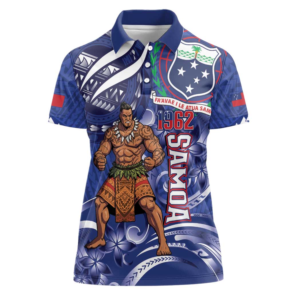 Samoa Independence Day Women Polo Shirt 1962 Proud Samoan Warrior