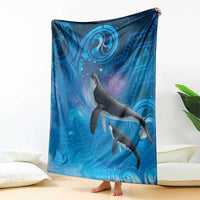 Paikea New Zealand Matariki Blanket Humpback Whale Taniko Motifs Ocean Vibes LT14 - Polynesian Pride