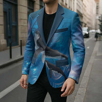 Paikea New Zealand Matariki Blazer Humpback Whale Taniko Motifs Ocean Vibes LT14 - Polynesian Pride