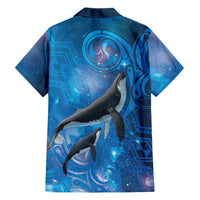 Paikea New Zealand Matariki Family Matching Puletasi and Hawaiian Shirt Humpback Whale Taniko Motifs Ocean Vibes LT14 - Polynesian Pride