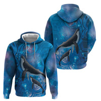 Paikea New Zealand Matariki Hoodie Humpback Whale Taniko Motifs Ocean Vibes LT14 - Polynesian Pride
