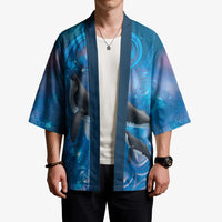 Paikea New Zealand Matariki Kimono Humpback Whale Taniko Motifs Ocean Vibes LT14 - Polynesian Pride