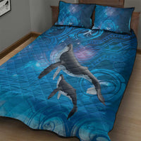 Paikea New Zealand Matariki Quilt Bed Set Humpback Whale Taniko Motifs Ocean Vibes LT14 - Polynesian Pride