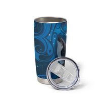 Paikea New Zealand Matariki Tumbler Cup Humpback Whale Taniko Motifs Ocean Vibes LT14 - Polynesian Pride