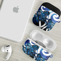 Piwakawaka New Zealand Matariki AirPods Case Maori New Year Silver Fern Blue Galaxy LT14 - Polynesian Pride
