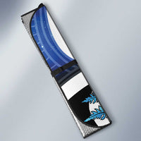 Piwakawaka New Zealand Matariki Auto Sun Shade Maori New Year Silver Fern Blue Galaxy LT14 - Polynesian Pride
