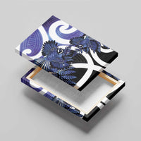 Piwakawaka New Zealand Matariki Canvas Wall Art Maori New Year Silver Fern Purple Galaxy LT14 - Polynesian Pride