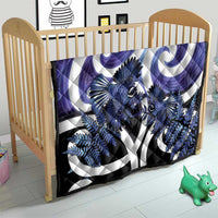 Piwakawaka New Zealand Matariki Quilt Maori New Year Silver Fern Purple Galaxy LT14 - Polynesian Pride