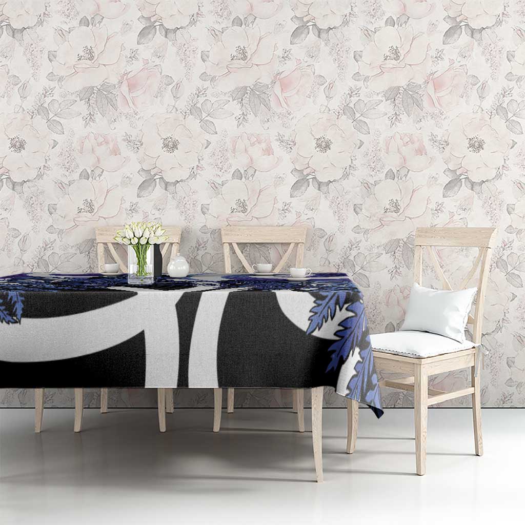 Piwakawaka New Zealand Matariki Tablecloth Maori New Year Silver Fern Purple Galaxy LT14 - Polynesian Pride