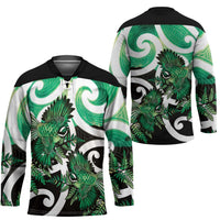 Piwakawaka New Zealand Matariki Hockey Jersey Maori New Year Silver Fern Green Galaxy LT14 - Polynesian Pride