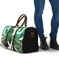 Piwakawaka New Zealand Matariki Travel Bag Maori New Year Silver Fern Green Galaxy LT14 - Polynesian Pride