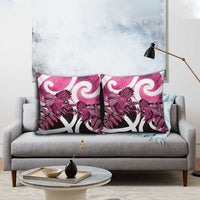 Piwakawaka New Zealand Matariki Pillow Cover Maori New Year Silver Fern Pink Galaxy LT14 - Polynesian Pride