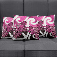 Piwakawaka New Zealand Matariki Pillow Cover Maori New Year Silver Fern Pink Galaxy LT14 - Polynesian Pride