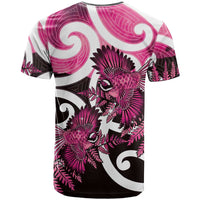 Piwakawaka New Zealand Matariki T Shirt Maori New Year Silver Fern Pink Galaxy LT14 - Polynesian Pride