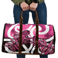 Piwakawaka New Zealand Matariki Travel Bag Maori New Year Silver Fern Pink Galaxy LT14 Pink - Polynesian Pride