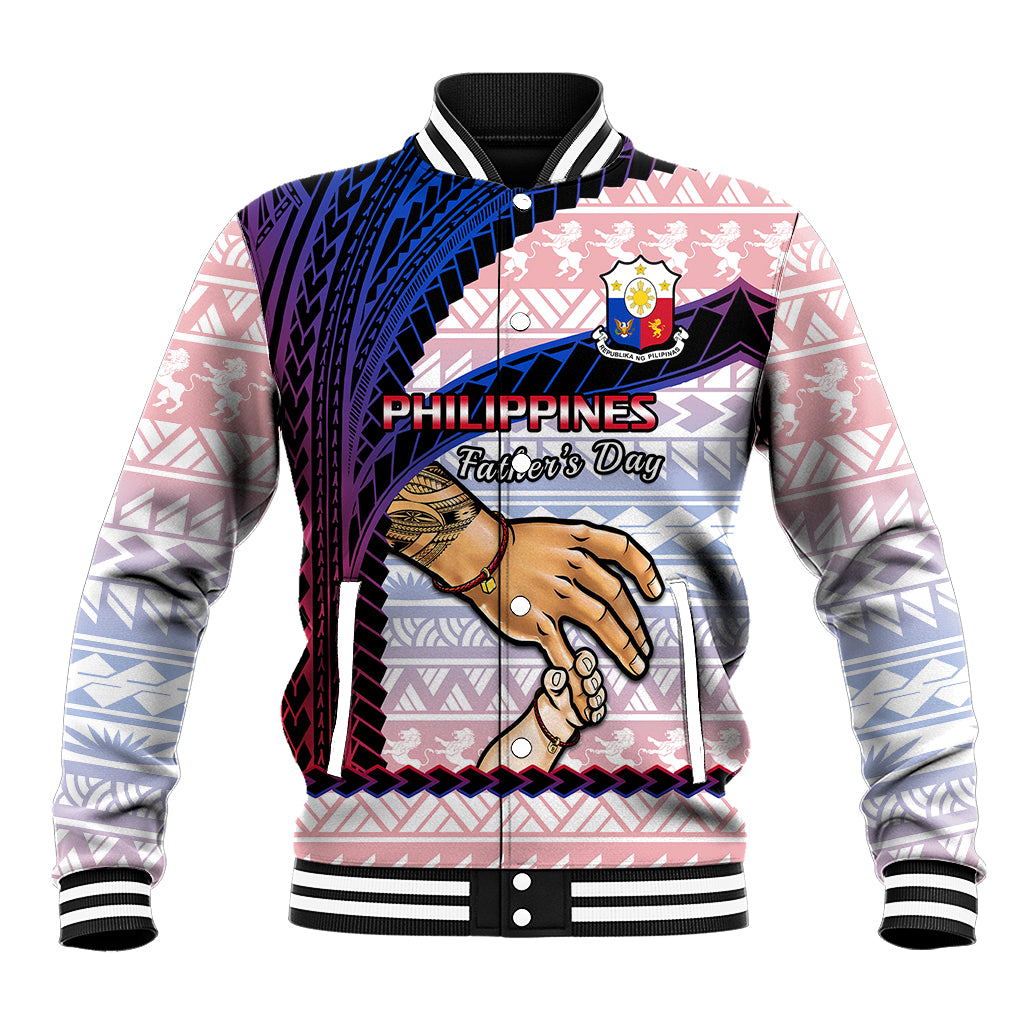 Polynesian Pride Father Day Philippines Baseball Jacket Filipino Pattern Maligayang Araw ng Mga Ama LT14 Unisex Art - Polynesian Pride