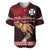 Personalised Father Day Wallis and Futuna Baseball Jersey I Love You Dad LT14 Red - Polynesian Pride
