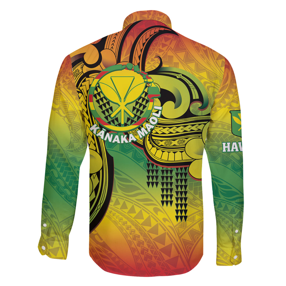 Hawaii Flag Day Family Matching Tank Maxi Dress and Hawaiian Shirt Kanaka Maoli With Kakau Polynesian Pattern LT14