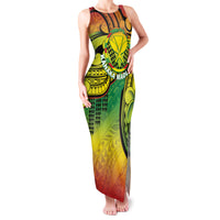 Hawaii Flag Day Family Matching Tank Maxi Dress and Hawaiian Shirt Kanaka Maoli With Kakau Polynesian Pattern LT14