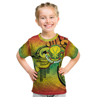 Hawaii Flag Day Kid T Shirt Kanaka Maoli With Kakau Polynesian Pattern LT14