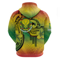 Hawaii Flag Day Zip Hoodie Kanaka Maoli With Kakau Polynesian Pattern LT14