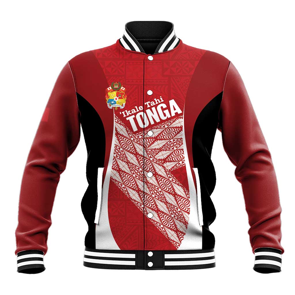 Tonga Rugby Custom Baseball Jacket Go ʻIkale Tahi Go Tongan Tapa Cloth