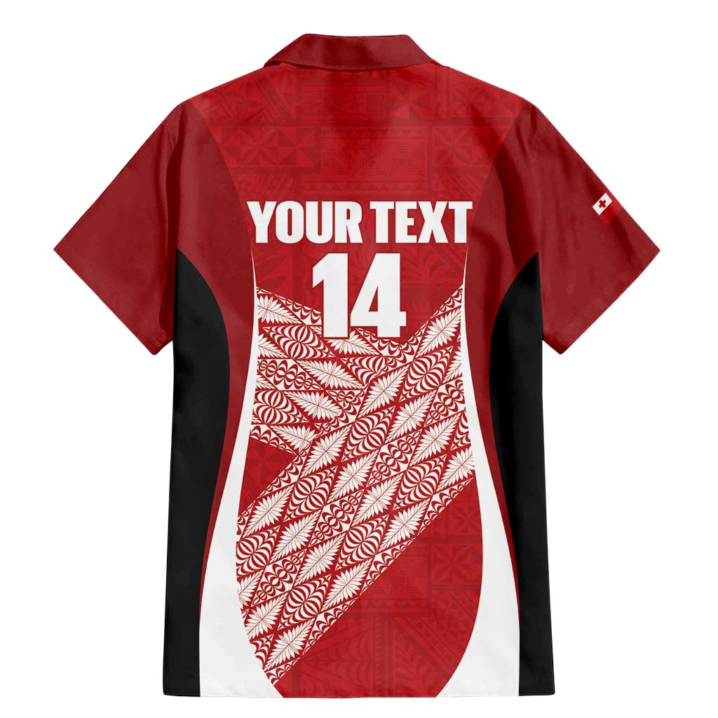 Tonga Rugby Custom Family Matching Mermaid Dress and Hawaiian Shirt Go ʻIkale Tahi Go Tongan Tapa Cloth