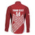 Tonga Rugby Custom Family Matching Off The Shoulder Long Sleeve Dress and Hawaiian Shirt Go ʻIkale Tahi Go Tongan Tapa Cloth