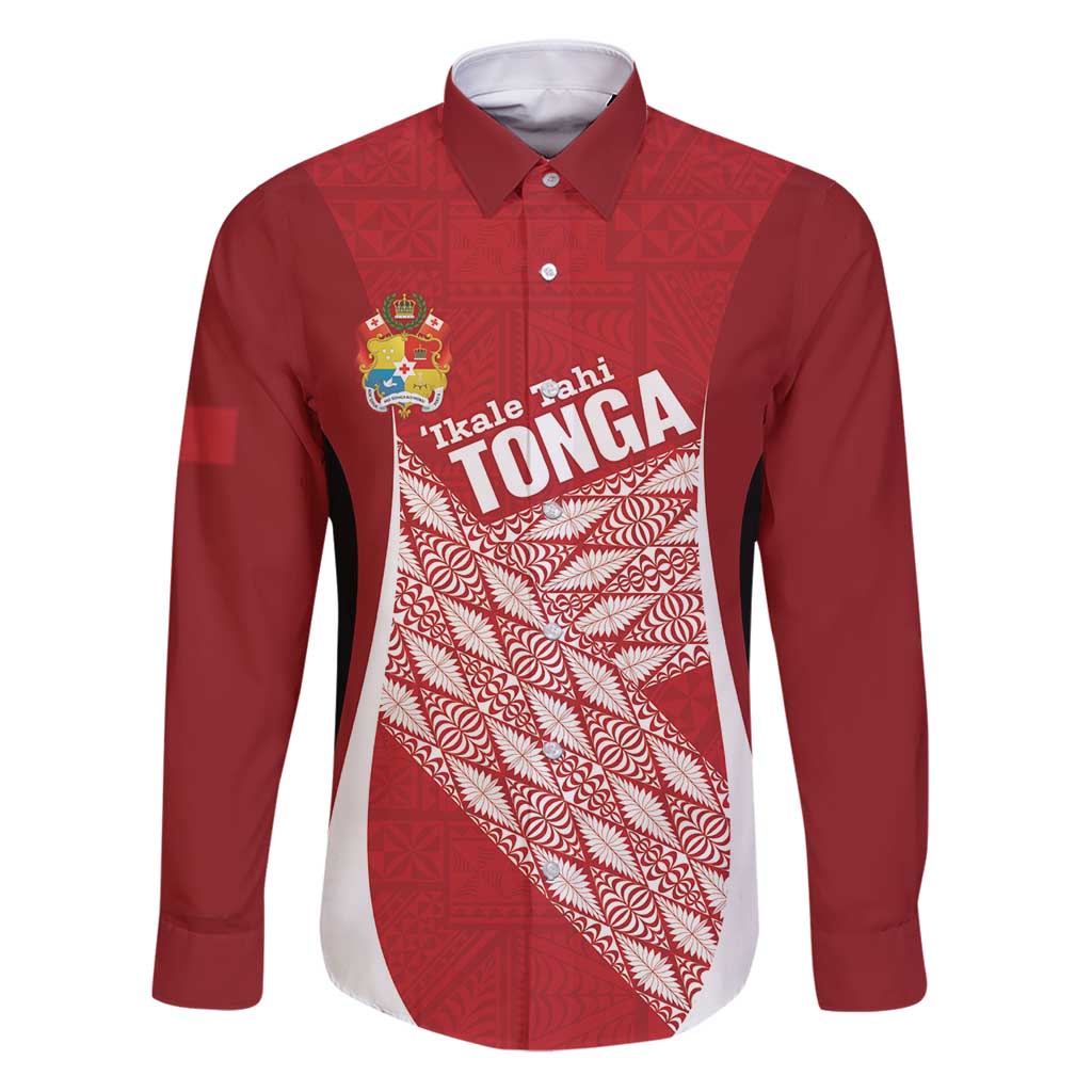 Tonga Rugby Custom Family Matching Puletasi and Hawaiian Shirt Go ʻIkale Tahi Go Tongan Tapa Cloth