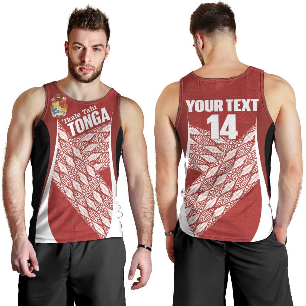Tonga Rugby Custom Men Tank Top Go ʻIkale Tahi Go Tongan Tapa Cloth