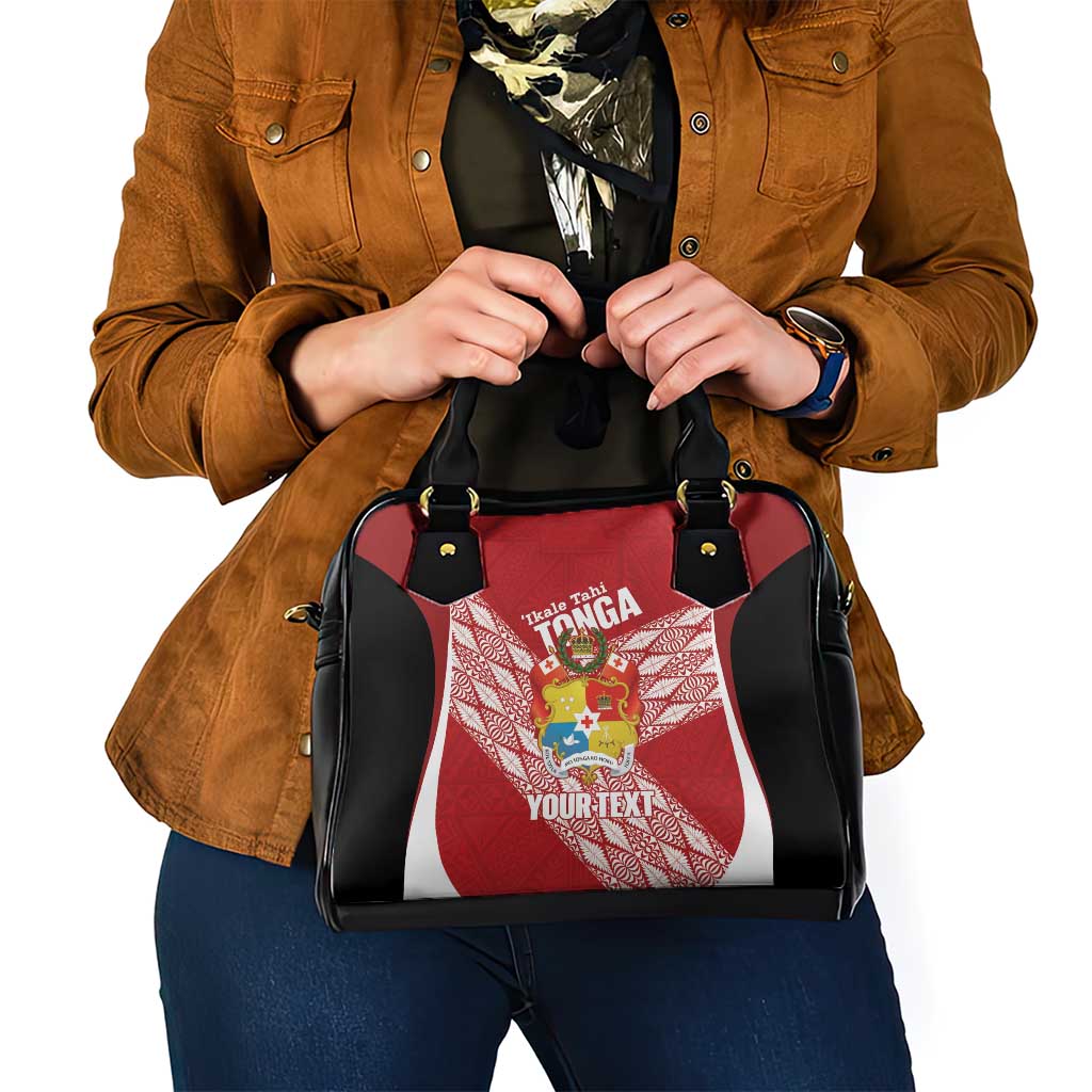 Tonga Rugby Custom Shoulder Handbag Go ʻIkale Tahi Go Tongan Tapa Cloth