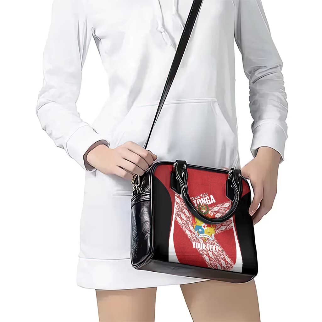Tonga Rugby Custom Shoulder Handbag Go ʻIkale Tahi Go Tongan Tapa Cloth