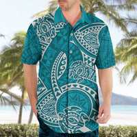 Polynesian Pride Hawaii Hawaiian Shirt Hawaiian Tribal Honu Turquoise Version LT14 - Polynesian Pride