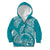 Polynesian Pride Hawaii Kid Hoodie Hawaiian Tribal Honu Turquoise Version LT14 Zip Hoodie Turquoise - Polynesian Pride