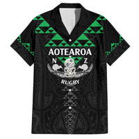 Personalised Aotearoa Rugby Family Matching Long Sleeve Bodycon Dress and Hawaiian Shirt New Zealand Maori Kete Matauranga Pattern