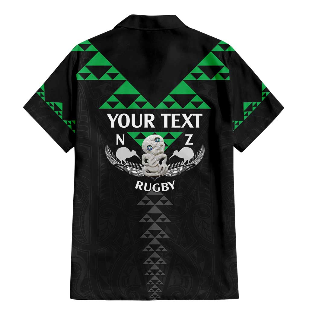 Personalised Aotearoa Rugby Family Matching Mermaid Dress and Hawaiian Shirt New Zealand Maori Kete Matauranga Pattern