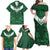 Custom Aotearoa Rugby Family Matching Off Shoulder Maxi Dress and Hawaiian Shirt New Zealand Maori Kete Poutama Pattern