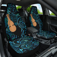 Kotiate New Zealand Car Seat Cover Maori Weapon Paua Shell Haka Fern