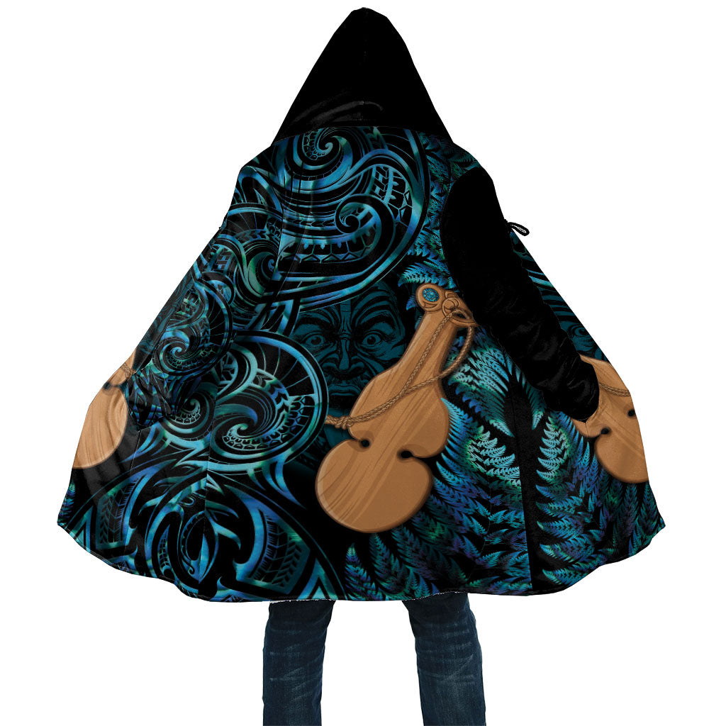 Kotiate New Zealand Cloak Maori Weapon Paua Shell Haka Fern LT14 Unisex Turquoise - Polynesian Pride